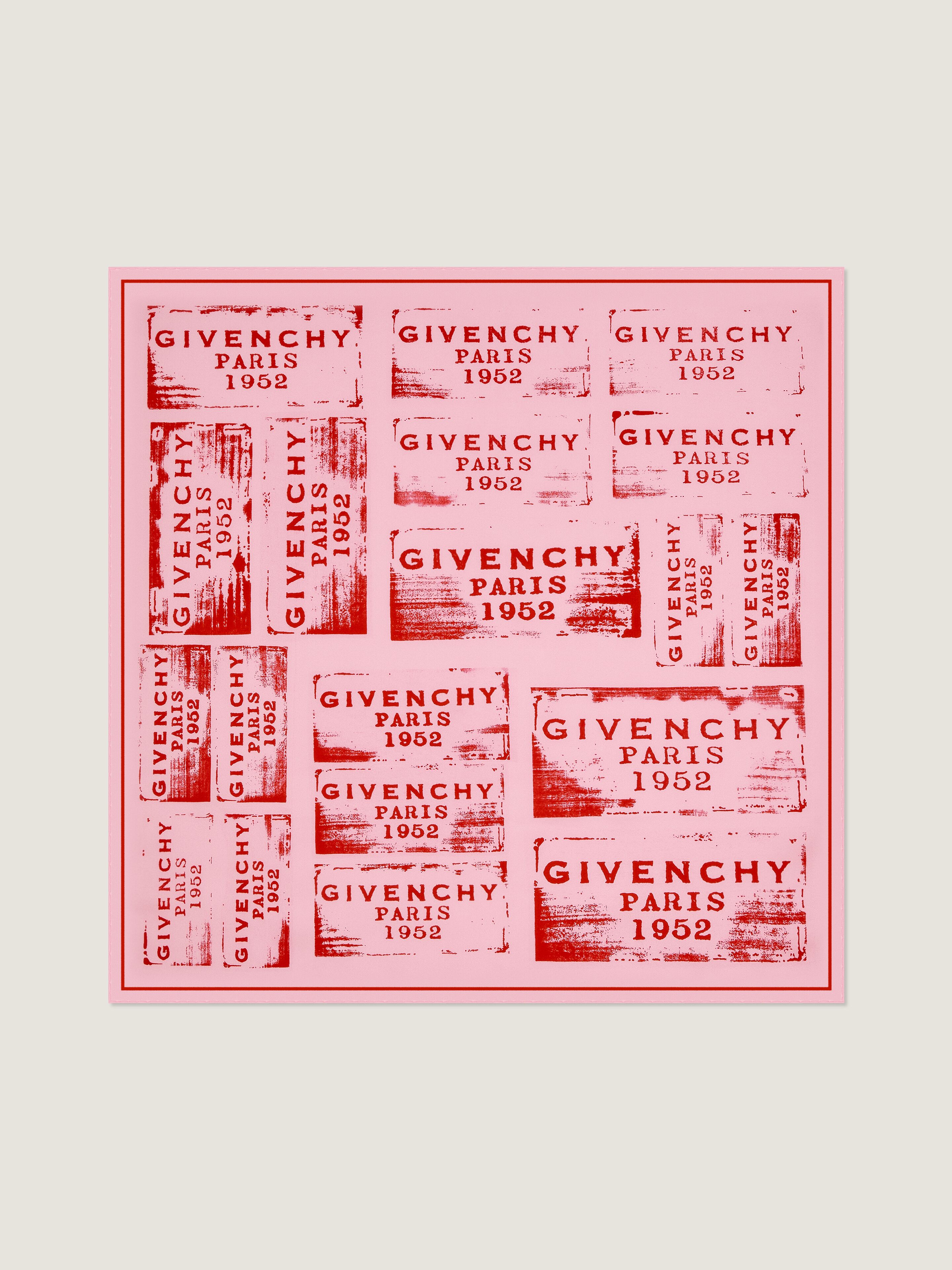 GIVENCHY Stamp square in silk